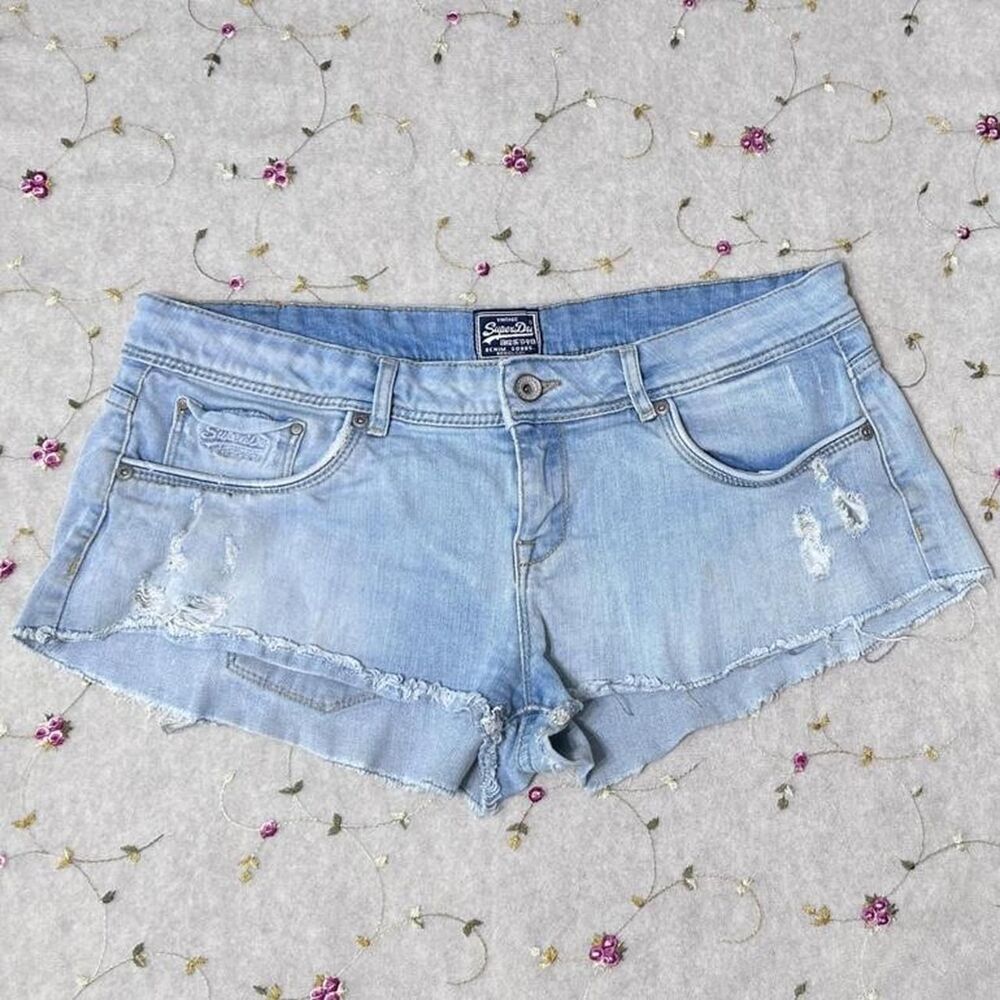 Superdry Women's Blue Shorts